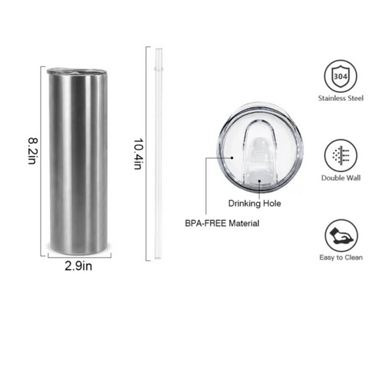 Sublimation 20oz Straight Tumbler